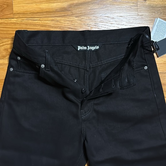 PALM ANGELS Men Logo BW Loose 5 Pockets Jean - Size 30 - New - Picture 6 of 16